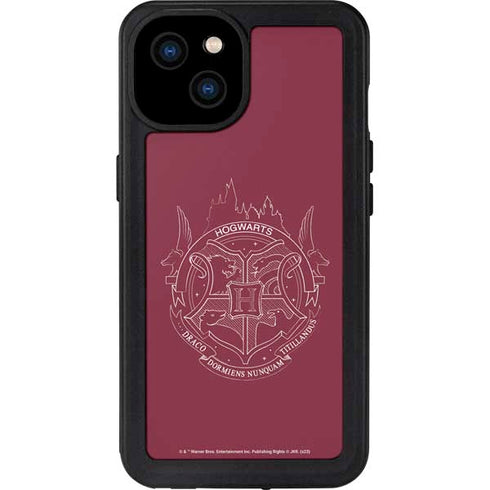 Wizarding Worlds Harry Potter Hogwarts Crest iPhone 15 Plus Waterproof Case